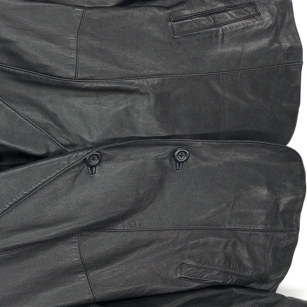 Frenchi Lamb Skin Leather Jacket Blazer Size Large - Picture 3 of 10
